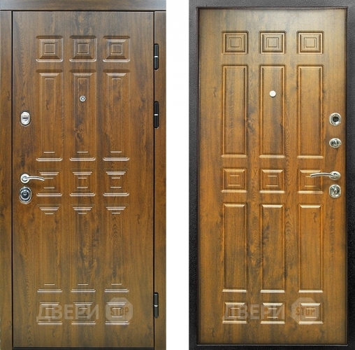 Входная металлическая Дверь Снедо Спарта 2К Винорит Темный дуб в Троицк