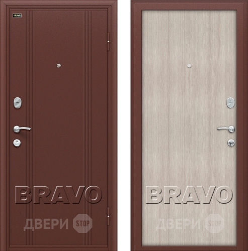 Входная металлическая Дверь Bravo Оптим Door Out 201 Капучино в Троицк