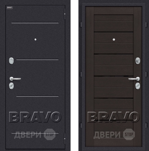 Входная металлическая Дверь Bravo Оптим Техно Eterno в Троицк