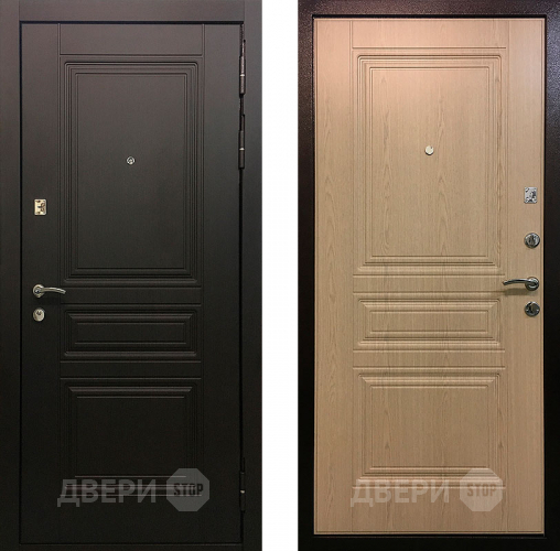 Входная металлическая  дверь Ратибор Лондон Беленый дуб в Троицк