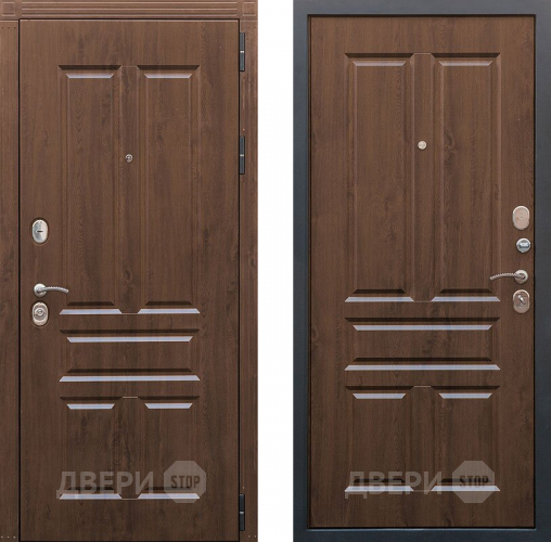 Входная металлическая Дверь Снедо Канцлер Винорит грецкий орех в Троицк