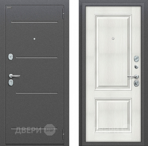 Входная металлическая Дверь Bravo Оптим Стиль Bianco Veralinga в Троицк