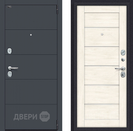 Входная металлическая Дверь Bravo Порта S-3 4/Л22 Nordic Oak в Троицк