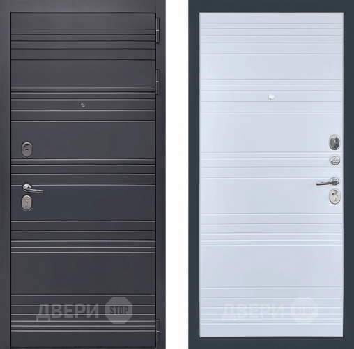 Входная металлическая Дверь Престиж Лига Белый матовый в Троицк