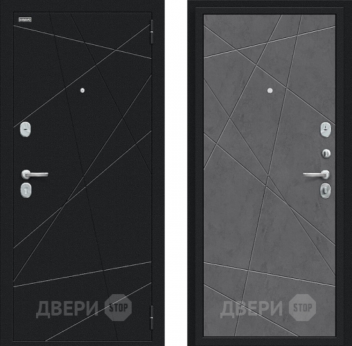 Входная металлическая Дверь Bravo Граффити-5 Букле черное/Slate Art в Троицк