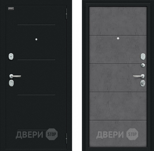 Входная металлическая Дверь Bravo Граффити-1 Букле черное/Slate Art в Троицк