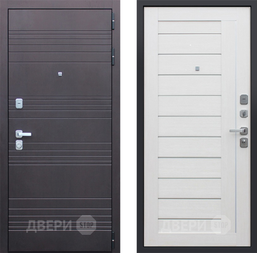 Входная металлическая Дверь АСД Дуэт Лиственница белая в Троицк