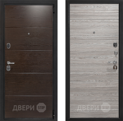 Входная металлическая Дверь Дверной Континент Белград Вяз Каньон Какао в Троицк