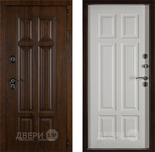 Дверь Заводская Урал ПП Лайт 3К Вайт (с терморазрывом) в Троицк