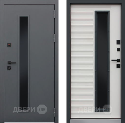 Входная металлическая Дверь АСД Trento с окном в Троицк