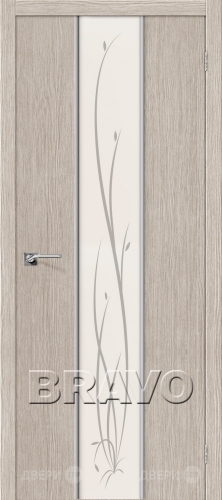 Межкомнатная дверь Глейс-2 Twig (3D Cappuccino) в Троицк