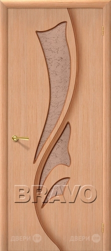 Межкомнатная дверь со стеклом Эксклюзив (Дуб) в Троицк