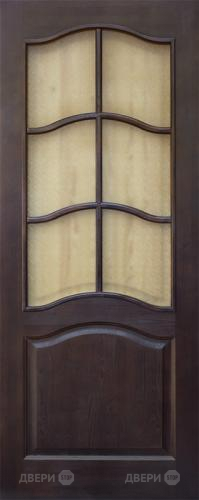 Межкомнатная дверь 7-ПО темный лак в Троицк