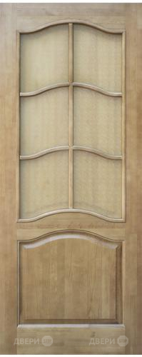 Межкомнатная дверь 7-ПО светлый лак в Троицк