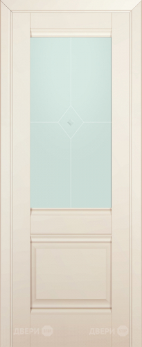 Межкомнатная дверь ProfilDoors 2U магнолия-сатинат (матовое) в Троицк