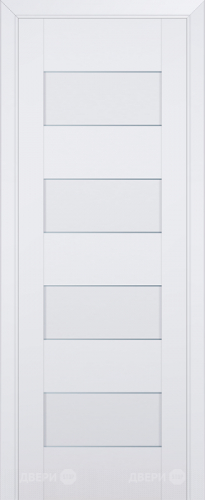 Межкомнатная дверь ProfilDoors 45U аляска частично остекленная (графит) в Троицк