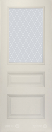 Межкомнатная дверь ProfilDoors 67U магнолия-сатинат (ромб) в Троицк