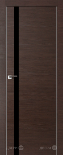 Межкомнатная дверь ProfilDoors 6Z венге кроскут (черный лак) в Троицк
