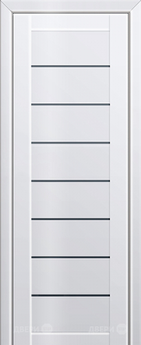 Межкомнатная дверь ProfilDoors 71L белый люкс (графит) в Троицк