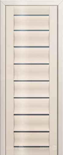 Межкомнатная дверь ProfilDoors 76L магнолия люкс (графит) в Троицк