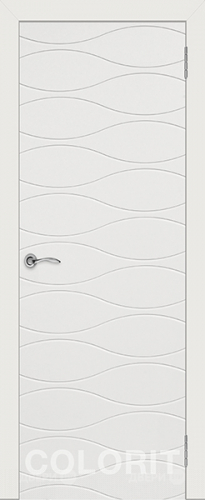 Межкомнатная дверь Граффити 3 ПГ белая эмаль в Троицк