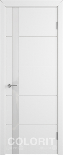 Межкомнатная дверь К4 ПО белая эмаль в Троицк