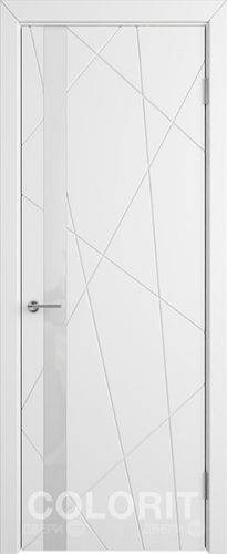 Межкомнатная дверь К5 ПО белая эмаль в Троицк