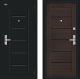 Входная металлическая Дверь Bravo Райт Букле черное/Wenge Veralinga в Троицк