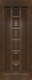 Межкомнатная дверь 11-ПГ темный лак в Троицк