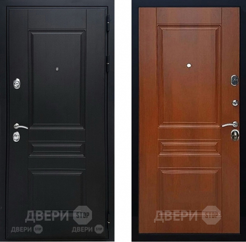 Входная металлическая Дверь Геркон (Gercon) Лондон панель МДФ Итальянский орех в Троицк