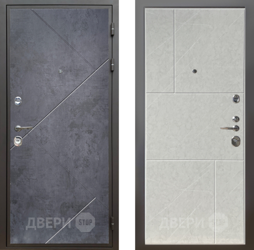 Дверь Шелтер (SHELTER) Комфорт Бетон урбан индиго 9 Гранит лава лайт в Троицк