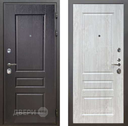 Входная металлическая Дверь Шелтер (SHELTER) Комфорт Дуб английский 2 Сосна белая в Троицк