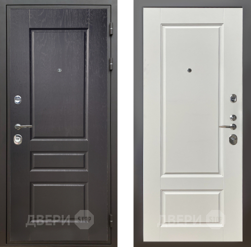 Входная металлическая Дверь Шелтер (SHELTER) Комфорт Дуб английский 5 Силк тирамиссу в Троицк