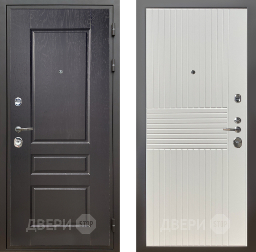 Входная металлическая Дверь Шелтер (SHELTER) Комфорт Дуб английский 10 Силк Сноу в Троицк