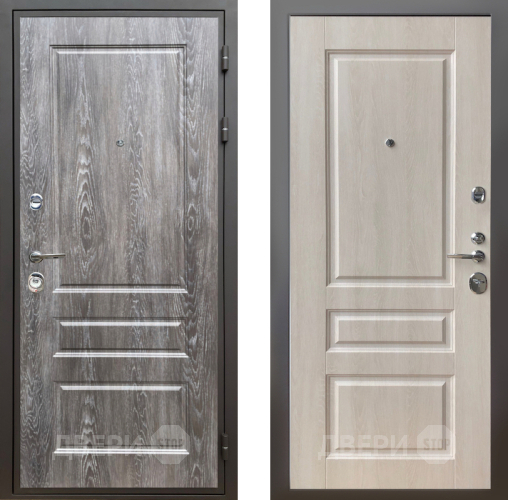 Входная металлическая Дверь Шелтер (SHELTER) Комфорт Дуб шале серебро 3 Дуб филадельфия крем в Троицк