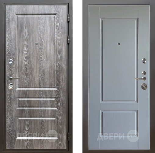 Входная металлическая Дверь Шелтер (SHELTER) Комфорт Дуб шале серебро 6 Силк Маус в Троицк