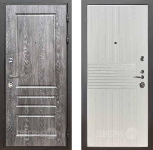 Входная металлическая Дверь Шелтер (SHELTER) Комфорт Дуб шале серебро 10 Силк Сноу в Троицк