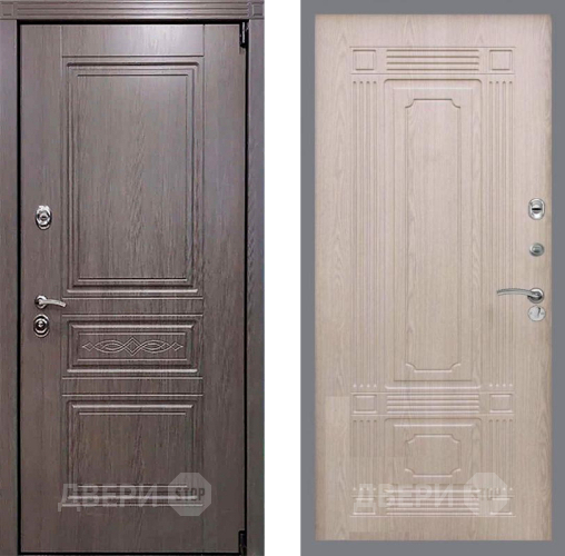 Входная металлическая Дверь Рекс (REX) Пренмиум-S FL-2 Беленый дуб в Троицк