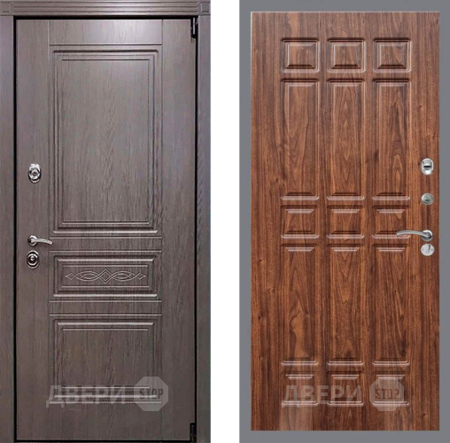 Входная металлическая Дверь Рекс (REX) Пренмиум-S FL-33 орех тисненый в Троицк