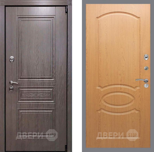 Входная металлическая Дверь Рекс (REX) Пренмиум-S FL-128 Дуб в Троицк