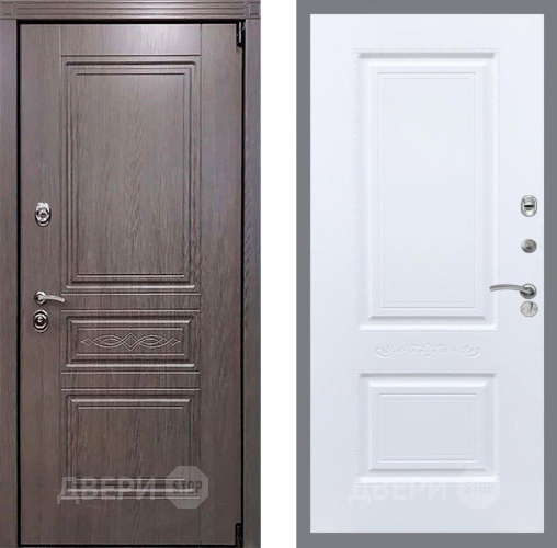 Входная металлическая Дверь Рекс (REX) Пренмиум-S Смальта Силк Сноу в Троицк