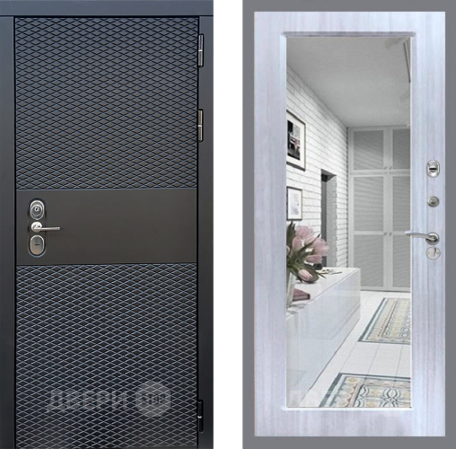 Дверь Стоп БЛЭК CISA Зеркало Сандал белый в Троицк