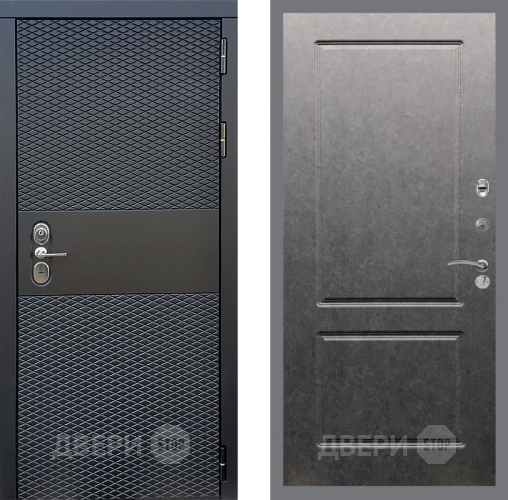 Входная металлическая Дверь Стоп БЛЭК CISA ФЛ-117 Штукатурка графит в Троицк