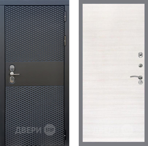 Входная металлическая Дверь Стоп БЛЭК CISA Гладкая Акация светлая в Троицк