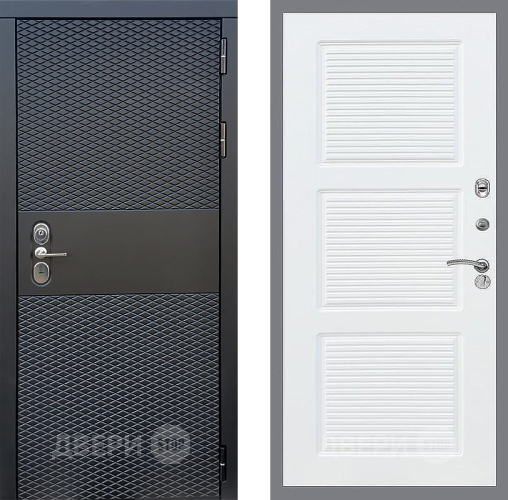 Входная металлическая Дверь Стоп БЛЭК CISA ФЛ-1 Силк Сноу в Троицк