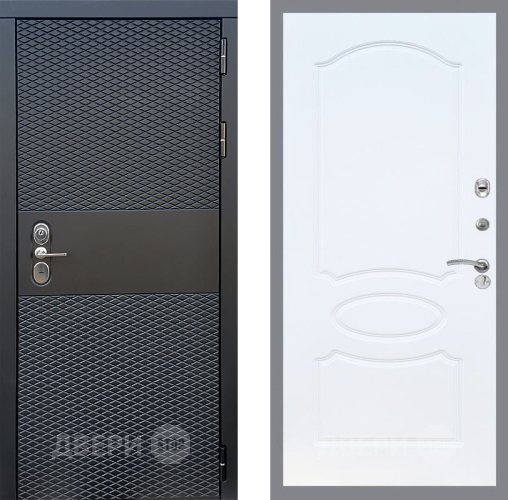 Входная металлическая Дверь Стоп БЛЭК CISA ФЛ-128 Белый ясень в Троицк