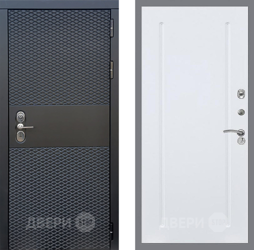 Входная металлическая Дверь Стоп БЛЭК CISA ФЛ-68 Силк Сноу в Троицк