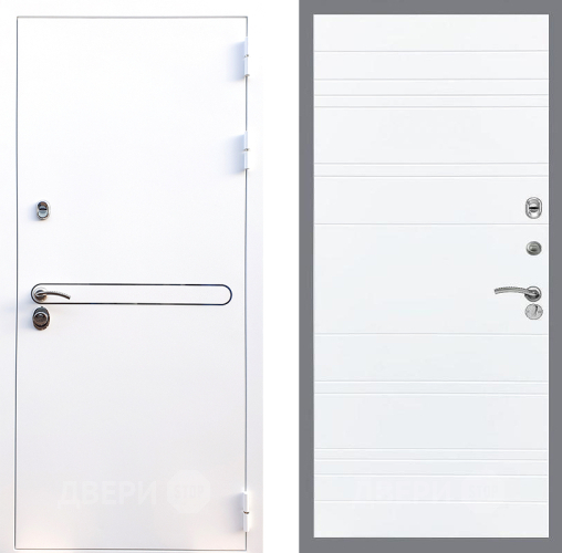 Входная металлическая Дверь Стоп Лайн Вайт Лайн Силк Сноу в Троицк