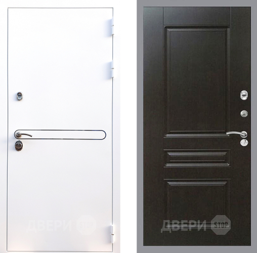 Входная металлическая Дверь Стоп Лайн Вайт ФЛ-243 Венге в Троицк