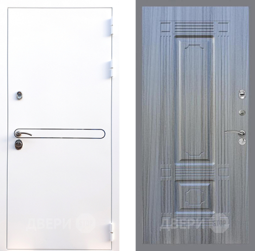 Входная металлическая Дверь Стоп Лайн Вайт ФЛ-2 Сандал грей в Троицк